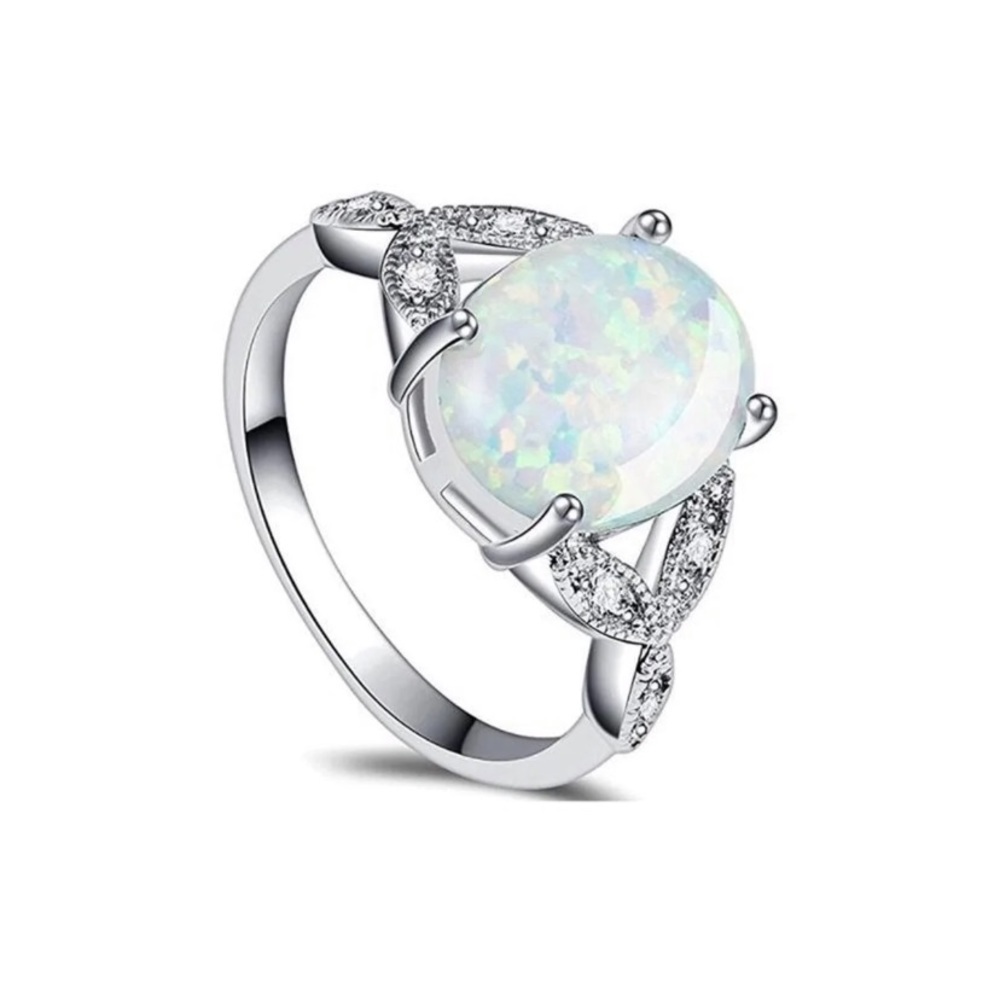 Ghost Opal Style Vintage Halo Ring